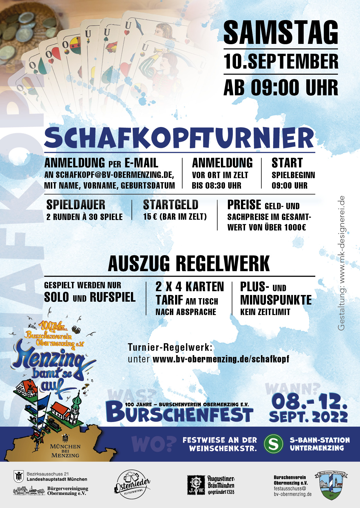 Flyer BVO Schafkopfturnier